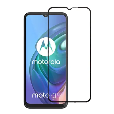 For Motorola Moto G10/G30 Screen Protector Full Coverage Full Glue Silk Printing Tempered Glass Ultra HD Film Guard
