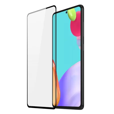 DUX DUCIS Full-Screen-Schutzfolie für Samsung Galaxy A52s 5G / A52 4G / 5G, 2,5D-flacher Bildschirm, mittleres Aluminiumglas, HD-klare Folie