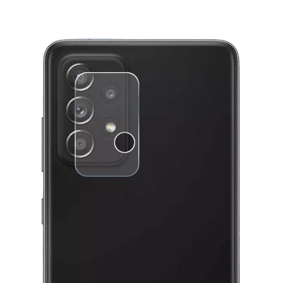 ENKAY HAT PRINCE Odporny na zużycie, ultra przezroczysta folia na obiektyw aparatu do Samsung Galaxy A52 4G/5G / A52s 5G / A72 5G/4G 0,2 mm 9H 2,15D, ochrona ze szkła hartowanego z zaokrąglonymi krawędziami
