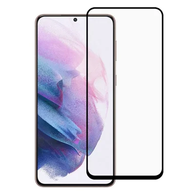 9D Fuld Lims Silkeprint Komplet Dækning Hærdet Glas Skærmværn Film til Samsung Galaxy S21 FE
