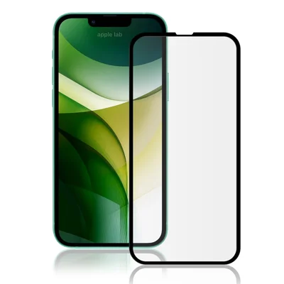 AMORUS Silk Printing High Definition Full Glue Tempered Glass Film Full Screen Covering Protector for iPhone 13 Pro Max / 14 Plus - Black