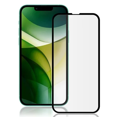 MOCOLO 3D Curved Tempered Glass Screen Protector for iPhone 13 Pro Max / 14 Plus, Clear Full Cover Full Glue Anti-explosion Film - Black