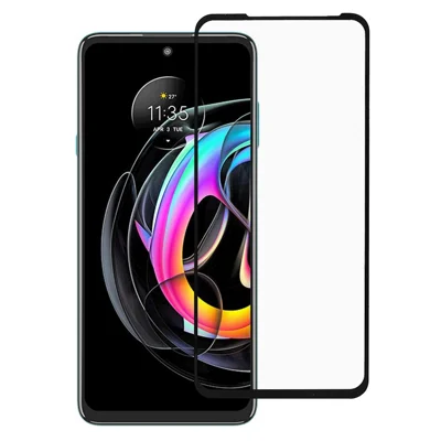 Wysokiej Przezroczystości Pełne Naklejki z Klejem, Pełne Zakrycie, Sitodruk, Krawędź, Antyrysowa, Hartowane Szklane Ochronne na Motorola Edge 20 / Edge 20 Pro