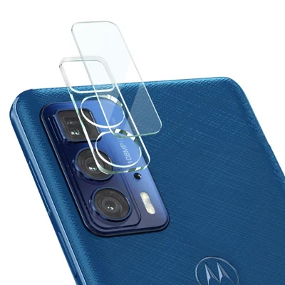 IMAK Anti-Scratch Full Coverage Tempered Glass Camera Lens Film + High Transparency Acrylic Lens Cap für Motorola Edge 20 Pro/Edge S Pro