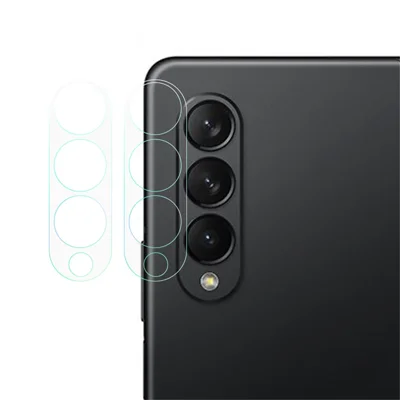 2Pcs/Set 3D Ultra Clear Tempered Glass Camera Lens Film for Samsung Galaxy Z Fold3 5G