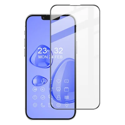 IMAK Pro+ Full Size Full Glue HD Clear Tempered Glass Screen Protector for iPhone 13 / 13 Pro / 14