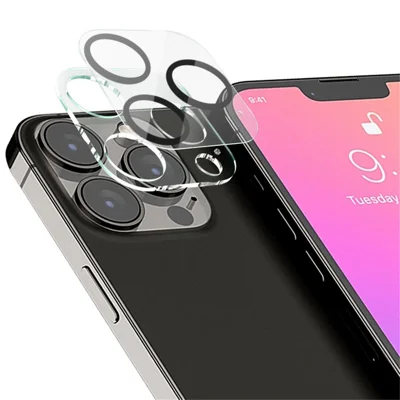 IMAK Gehard Glas Camera Lens Beschermfolie + Acryl Lensdop voor iPhone 13 Pro / 13 Pro Max