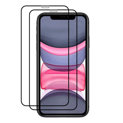AMORUS 2 stuks/set Anti-vingerafdruk Premium HD Duidelijkheid Volledige Lijm Gehard Glasfolie voor iPhone SE (2022)/SE (2020)/8/7/6