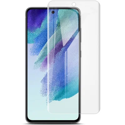 IMAK 2 stk./sæt Hydrogel Film III Ultra klar fuld dækning TPU blød skærmprotector til Samsung Galaxy S21 FE 5G