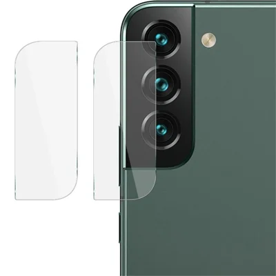 IMAK 2 Peças / Conjunto de Protetor de Lente da Câmara para Samsung Galaxy S22 5G / S22+ 5G, Filme Protetor de Vidro Temperado Ultraclaro Antiarranhões