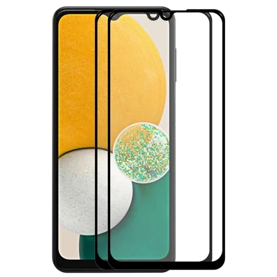 HAT PRINCE 2 stuks/set Explosiebestendige Anti-vingerafdruk HD Duidelijke Volledige Lijm 0,26 mm 2,5D Afgeronde Rand 9H Gehard Glas Screenprotector voor Samsung Galaxy A13 5G
