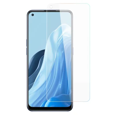 واقي شاشة من الزجاج المقسّى بسمك 0.3 مم للحواف المنحنية لهاتف Oppo Reno7 5G (نسخة عالمية)، واقي شاشة عالي الدقة، مقاوم للخدوش، رفيع جدًا، ومقاوم للانفجار