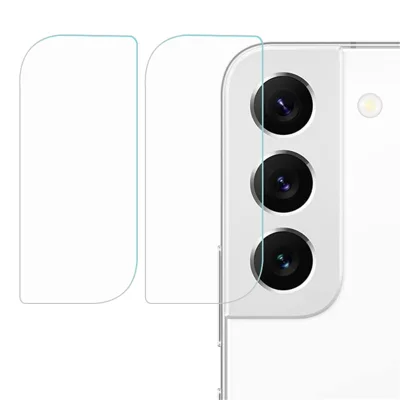 Voor Samsung Galaxy S22 5G/S22+ 5G 2 stuks 2.5D Arc Rand Ultrahelder Krasbestendig Folie Gehard Glas Camera Lensbeschermer