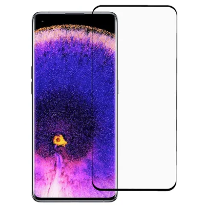 Для Oppo Find X5 Pro 3D изогнутая закаленная стеклянная пленка Full Coverage Side Glue Anti-explosion HD Clear Screen Protector