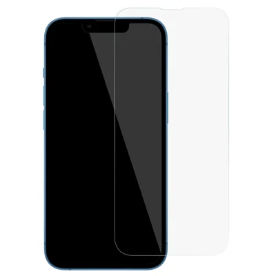 Skærmværn til iPhone 14 6,1 tommer, 0,3 mm buede kanter, ultra-klar slidstærk temperskærm