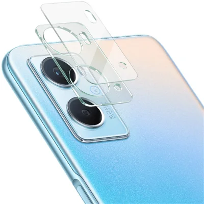 IMAK für Oppo A96 4G ölbeständiges gehärtetes Glas HD-Kameraobjektiv-Film + Acryl-Objektivkappe