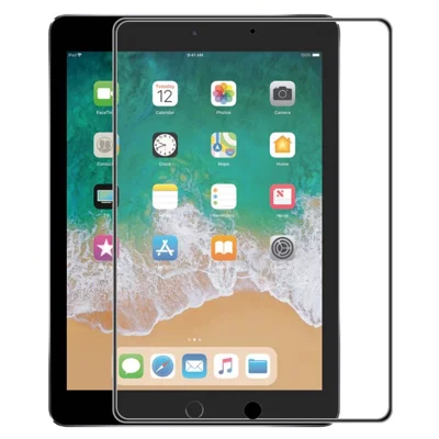 HAT PRINCE For iPad 9.7-inch (2018)/(2017)/iPad Air 2/(2013) Full Glue Full Size Airbag Tempered Glass Fingerprint-free Screen Protector