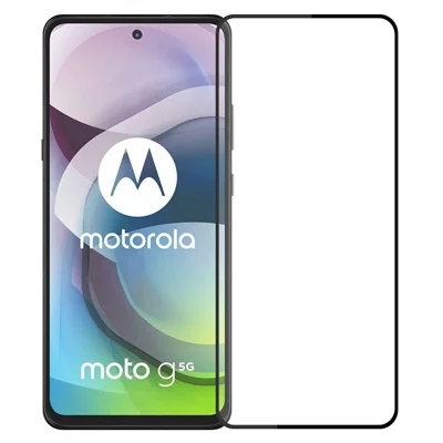 PINWUYO JK Tempered Glass Film Series-2 for Motorola Moto G22 Full Size Shatter-proof Full Glue Screen Protector