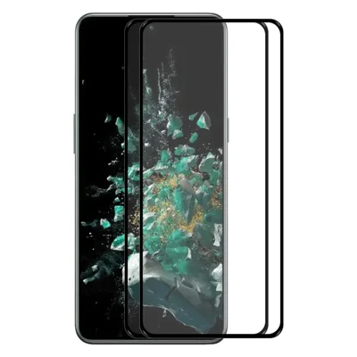 ENKAY HAT PRINCE 2Pcs / Pack For OnePlus 10T 5G / Ace Pro 5G High Aluminium-silicon Glass Film Full Glue 2.5D Arc Edge Anti-stains 9H Full Screen Protector