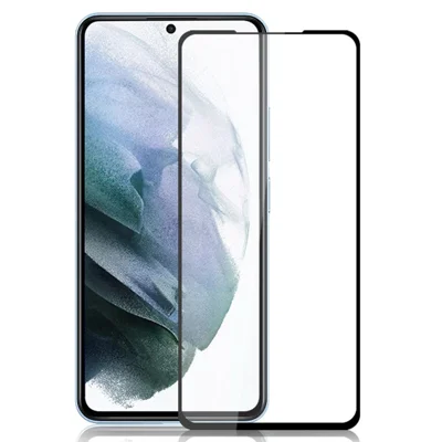 MOCOLO Protector de Pantalla Completo de Vidrio Templado HD Transparente con Pegamento Completo, Impresión de Seda, Dureza Secundaria para Samsung Galaxy S22 5G / S23 - Negro