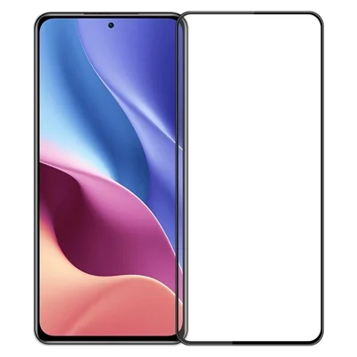 Película de cristal templado MOFI JK 3D Film-1 para Xiaomi Poco F5 Pro 5G / Redmi K60 Pro 5G / K60 5G, curva, de vidrio de aluminosilicato de alta resistencia, cobertura total, adhesivo completo, alta definición, tacto sensible, anti-huellas, protector de pantalla