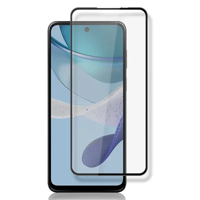 MOCOLO For Motorola Moto G53 5G Silk Printing Tempered Glass Film Secondary Hardening HD Clear Full Screen Protector - Black