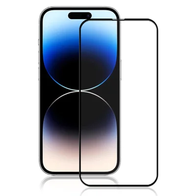 MOCOLO Для iPhone 15 Pro Black Edge Full Glue Film Shatter-proof 3D Curved Tempered Glass Screen Protector