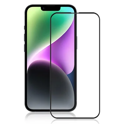 MOCOLO Для iPhone 15 Black Edge Full Glue Film 3D Curved Tempered Glass High Transparency Screen Protector