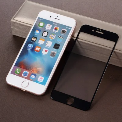 4D Volledig Formaat Gehard Glas Screenprotector voor iPhone 6S Plus / 6 Plus 5,5 inch - Zwart