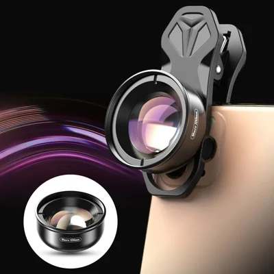 APEXEL APL-HB100MM 100mm Super Makro 4K HD CPL Starfilter Mobilkamerobjektiv för iPhone Samsung Sony