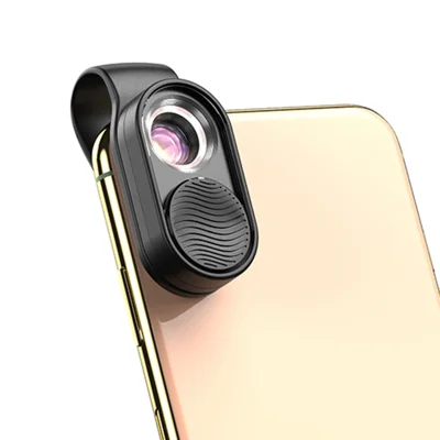 APEXEL APL-MS01 100X Phone Camera Microscope Lens High Magnification LED Light Pocket Phone Micro Lens for iPhone Samsung Smartphones