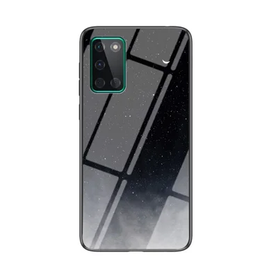 Starry Sky Hård Glas + PC + TPU Hybrid Skærm til OnePlus 8T - Stjerneklar Måne