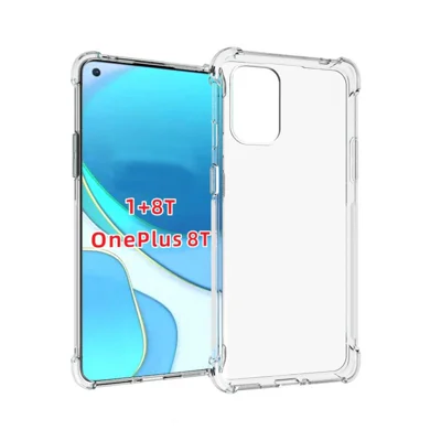 Drop-Resistant Clear TPU Cell Phone Case for OnePlus 8T