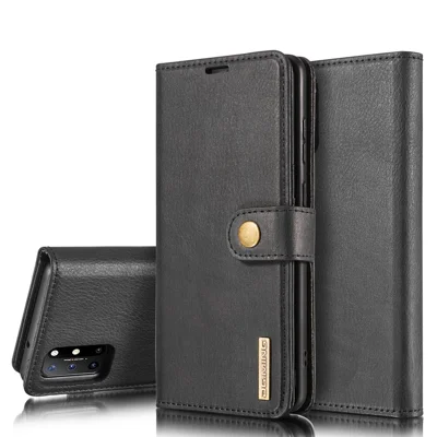 DG.MING Wallet Split Leather Cover Detachable 2-in-1 PC Back Case for OnePlus 8T - Sort
