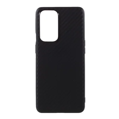 Carbon Fiber TPU Mobile Phone Shell for OnePlus 9 Pro Protective Case - Black