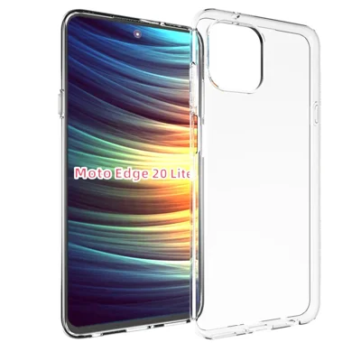 10Pcs/Pack Watermark Resistant Clear Flexible TPU Phone Case for Motorola Edge 20 Lite