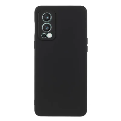 Stootvaste TPU-telefoonhoes met precieze uitsparingen en rechte rand voor OnePlus Nord 2 5G - Zwart