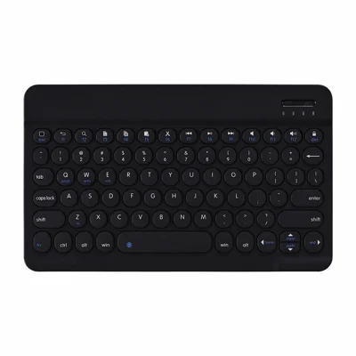 Universal Portable Bluetooth-compatible 3.0 Keyboard for Tablets - Black