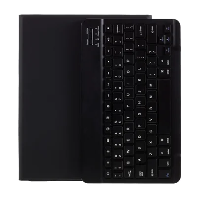 Voor iPad Air (2022) / (2020) Bluetooth-compatibele Draadloze Toetsenbord Lederen Hoes met Penhouder - Zwart