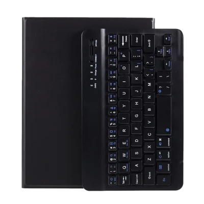 Textured Leather Case+Bluetooth Keyboard for iPad Mini 2 / iPad Mini / iPad Mini 4 / iPad Mini (2019) 7.9 inch - Black