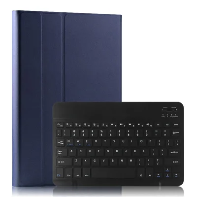 For Samsung Galaxy Tab S5e SM-T720 / T725 Leather Stand Tablet Case with Detachable Magnetic Wireless Keyboard (Without Touchpad) - Blue