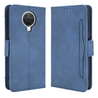 Portafoglio Design con Più Slot per Carte, Supporto, Custodia in Pelle per Telefono per Nokia G20 / Nokia G10 / Nokia 6.3 - Blu