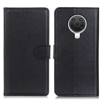Per Nokia 6.3 / G10 / G20 Classic Style Litchi Texture PU Leather Wallet Mobile Phone Case - Nero