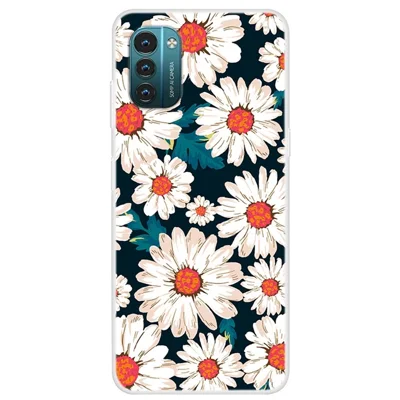For Nokia G21/G11 Pattern Printing Soft TPU Phone Case Anti-Scratch Protective Back Cover - Little Daisies
