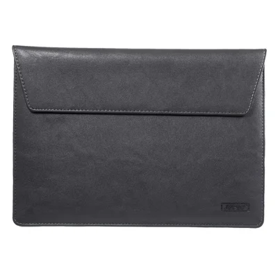 Elegant Series Universal Leather Laptop Sleeve Pouch Bag for Macbook Air/Pro 13.3 Inch, Size: 36x25cm - Black