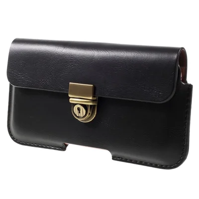 Business Leather Holster Case with Snap Fastener for iPhone 6 6s 4.7, Size: 140 x 75mm - Black
