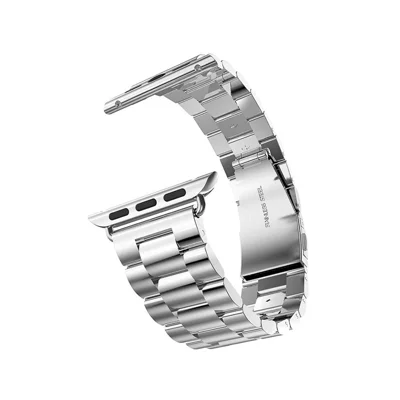 XINCUCO Stainless Steel Watch Band for Apple Watch Ultra 4 3 2 1 49mm / Series 12 11 10 46mm / 9 8 7 45mm / SE3 SE2 SE 6 5 4 44mm / 3 2 1 42mm with Axle Connectors