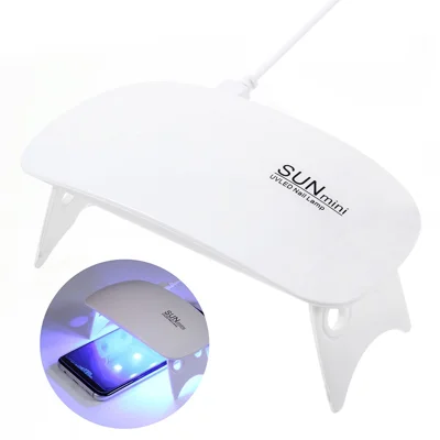 RURIHAI 6W USB UV LED Lâmpada de Unhas UV Dryer de Gel Acrílico para Cura de Luz UV Película Protetora de Tela Líquida