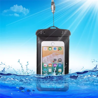 Universal IPX8 Waterproof Bag Armband Case for iPhone Samsung Huawei Xiaomi etc., Size: 18.5x10cm - Black
