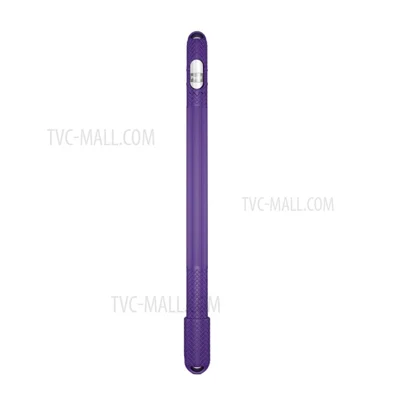 Soft Silicone Touch Pen Stylus Protective Cover for Apple Pencil/Pencil(2nd Generation)/Microsoft Surface Pen - Purple